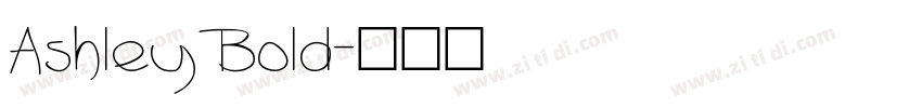 Ashley Bold字体转换